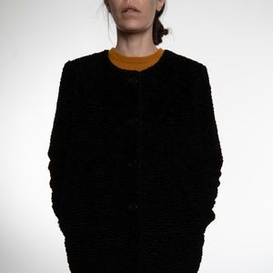 Black synthetic Rodebjer coat